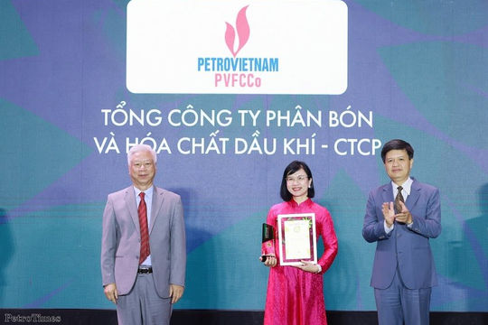 PVFCCo đạt Thương hiệu mạnh - Tăng trưởng xanh