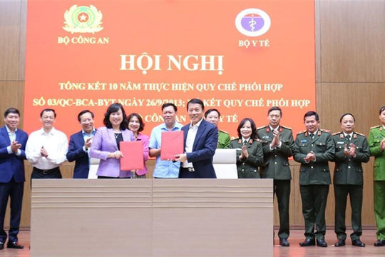 Tiếp tục thúc đẩy quan hệ hợp tác giữa Bộ Công an và Bộ Y tế đi vào chiều sâu