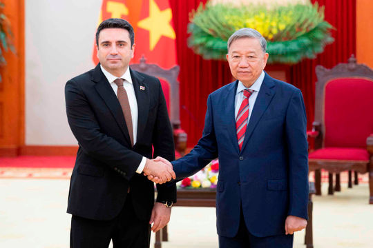 Tổng Bí thư Tô Lâm tiếp Chủ tịch Quốc hội Armenia Alen Simonyan