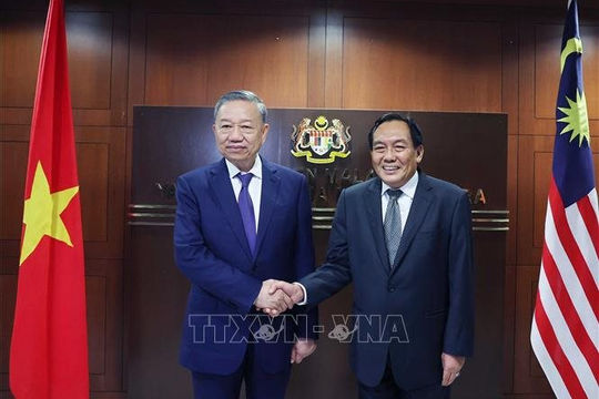 Tổng Bí thư Tô Lâm hội kiến Chủ tịch Thượng viện Malaysia