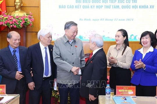 Tổng Bí thư Tô Lâm tiếp xúc cử tri Hà Nội sau Kỳ họp thứ 8, Quốc hội khóa XV
