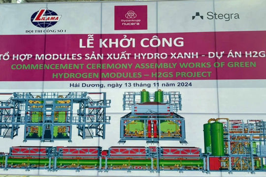 Lilama khởi công lắp đặt tổ hợp 27 Module cho Dự án H2Gs (Stegra) Lilama khởi công lắp đặt tổ hợp 27 Module cho Dự án H2Gs (Stegra)