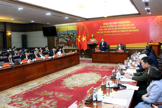 Sơ kết Nghị quyết số 35/2021/QH15 của Quốc hội về thí điểm một số cơ chế, chính sách đặc thù phát triển TP. Hải Phòng Sơ kết Nghị quyết số 35/2021/QH15 của Quốc hội về thí điểm một số cơ chế, chính sách đặc thù phát triển TP. Hải Phòng