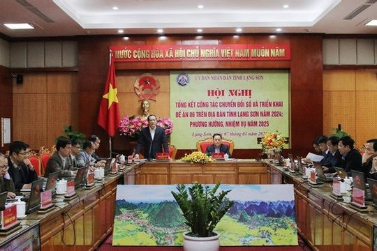 Lạng Sơn: Hoàn thành nhiều chỉ tiêu về chuyển đổi số