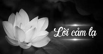 LỜI CẢM TẠ! LỜI CẢM TẠ!
