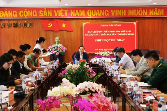 Đắk Nông: Phấn đấu thực hiện kế hoạch xóa nhà tạm, nhà dột nát Đắk Nông: Phấn đấu thực hiện kế hoạch xóa nhà tạm, nhà dột nát