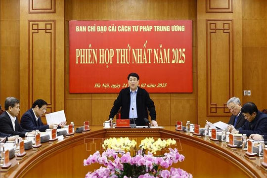 Chủ tịch nước Lương Cường chủ trì họp Ban Chỉ đạo Cải cách tư pháp Trung ương Chủ tịch nước Lương Cường chủ trì họp Ban Chỉ đạo Cải cách tư pháp Trung ương