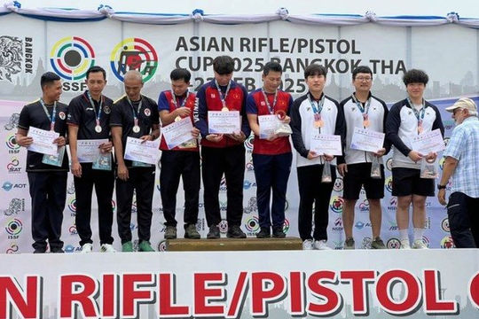 Việt Nam xếp hạng 4 tại Cúp Bắn súng châu Á 2025