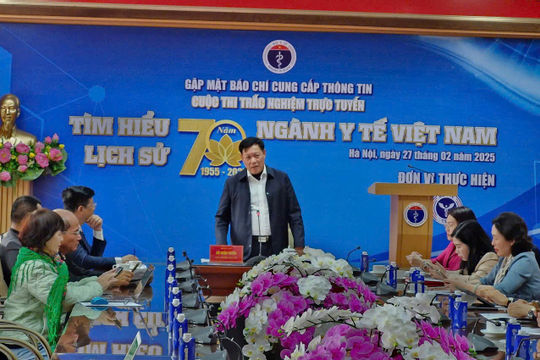 Thi trắc nghiệm trực tuyến tìm hiểu lịch sử 70 năm ngành y tế Việt Nam