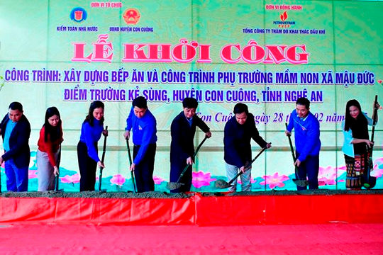 Kiểm toán nhà nước khởi công xây dựng bếp ăn cho học sinh tại Nghệ An Kiểm toán nhà nước khởi công xây dựng bếp ăn cho học sinh tại Nghệ An