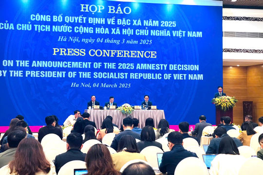 Công bố quyết định về đặc xá năm 2025 của Chủ tịch nước Công bố quyết định về đặc xá năm 2025 của Chủ tịch nước