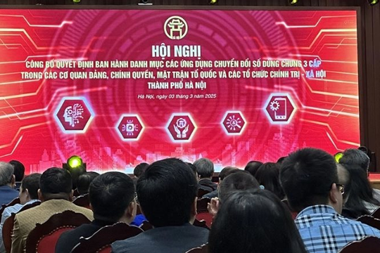 Hà Nội hướng tới xây dựng dữ liệu dùng chung trong toàn hệ thống chính trị Hà Nội hướng tới xây dựng dữ liệu dùng chung trong toàn hệ thống chính trị