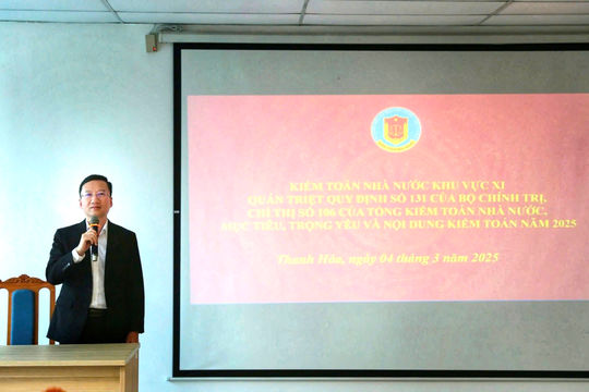 Kiểm toán nhà nước khu vực XI tổ chức sinh hoạt chính trị trước khi triển khai kiểm toán Kiểm toán nhà nước khu vực XI tổ chức sinh hoạt chính trị trước khi triển khai kiểm toán