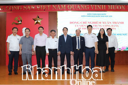 Bí thư Tỉnh ủy Khánh Hòa: Đề nghị Kiểm toán nhà nước khu vực VIII tiếp tục đồng hành cùng địa phương Bí thư Tỉnh ủy Khánh Hòa: Đề nghị Kiểm toán nhà nước khu vực VIII tiếp tục đồng hành cùng địa phương