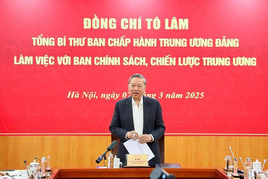Tổng Bí thư Tô Lâm: Kinh tế tư nhân là động lực quan trọng nhất cho tăng trưởng Tổng Bí thư Tô Lâm: Kinh tế tư nhân là động lực quan trọng nhất cho tăng trưởng