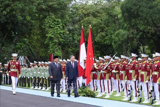 Lễ đón Tổng Bí thư Tô Lâm và Phu nhân thăm cấp nhà nước Cộng hòa Indonesia