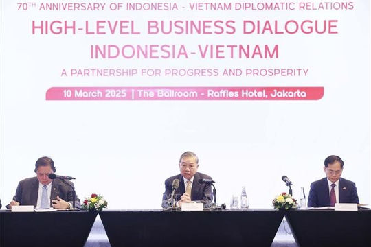 Tổng Bí thư Tô Lâm dự Tọa đàm doanh nghiệp Việt Nam và Indonesia