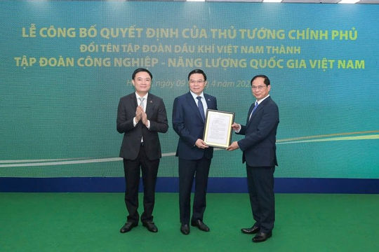 Tập đoàn Dầu khí Việt Nam có tên gọi mới Tập đoàn Dầu khí Việt Nam có tên gọi mới