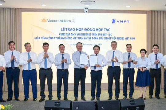 VNPT và Vietnam Airlines hợp tác 
tạo bước đột phá cho hàng không số Việt Nam
