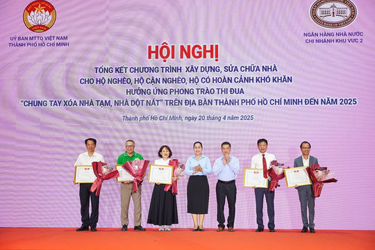 TP Hồ Chí Minh về đích hoàn thành 100% phong trào xóa nhà tạm trước 30/4/2025