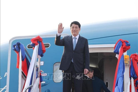 Chủ tịch nước Lương Cường kết thúc tốt đẹp chuyến thăm cấp Nhà nước tới Lào