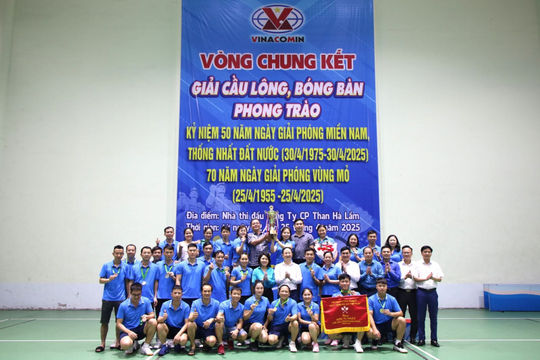 Vòng chung kết Giải cầu lông, bóng bàn phong trào TKV năm 2025