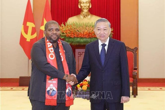 Tổng Bí thư Tô Lâm tiếp Tổng Thư ký Đảng Mặt trận giải phóng Mozambique Tổng Bí thư Tô Lâm tiếp Tổng Thư ký Đảng Mặt trận giải phóng Mozambique