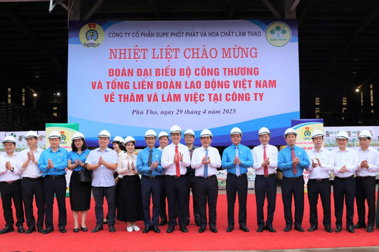 Supe Lâm Thao: Lễ phát động Tháng Công nhân và Tháng Hành động về An toàn vệ sinh lao động năm 2025 thành công tốt đẹp 