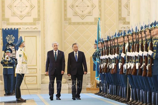 Lễ đón Tổng Bí thư Tô Lâm và Phu nhân thăm cấp Nhà nước Cộng hòa Kazakhstan
