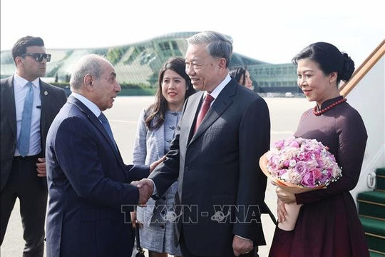 Tổng Bí thư Tô Lâm và Phu nhân bắt đầu thăm cấp Nhà nước Cộng hòa Azerbaijan