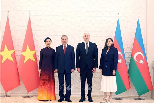 Lễ đón Tổng Bí thư Tô Lâm thăm cấp Nhà nước tới Azerbaijan