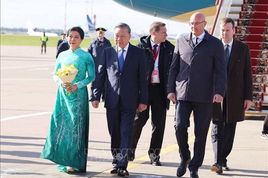 Tổng Bí thư Tô Lâm bắt đầu thăm chính thức LB Nga