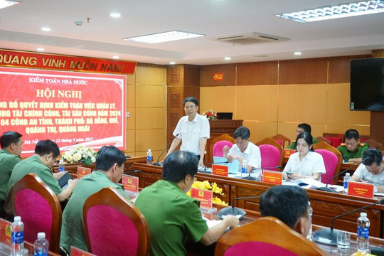 Triển khai kiểm toán tại Công an 9 tỉnh, thành phố