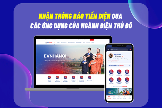 Nhận thông báo tiền điện tự động qua hệ sinh thái chăm sóc khách hàng EVNHANOI Nhận thông báo tiền điện tự động qua hệ sinh thái chăm sóc khách hàng EVNHANOI