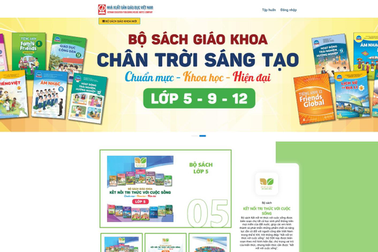 Nhà xuất bản Giáo dục Việt Nam cung cấp sách giáo khoa điện tử miễn phí