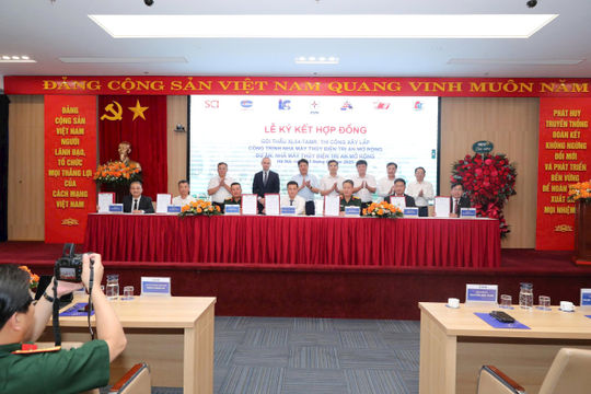 Ký hợp đồng gói thầu thi công xây lắp công trình Nhà máy Thủy điện Trị An mở rộng