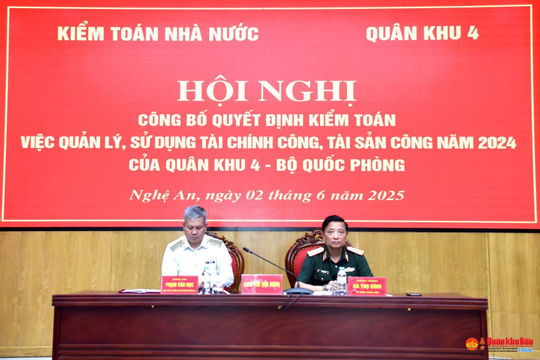 Triển khai kiểm toán việc quản lý, sử dụng tài chính công, tài sản công tại Quân khu 4  Triển khai kiểm toán việc quản lý, sử dụng tài chính công, tài sản công tại Quân khu 4