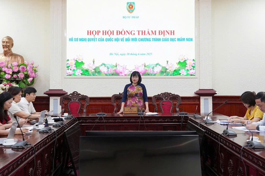 Thẩm định Hồ sơ Nghị quyết của Quốc hội về đổi mới Chương trình giáo dục mầm non