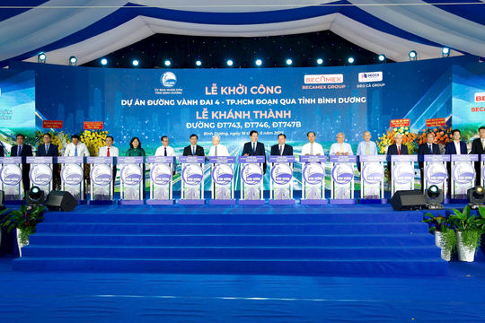 Khởi công dự án Vành đai 4 TP. Hồ Chí Minh đoạn cầu Thủ Biên - sông Sài Gòn