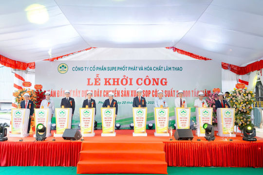 Supe Lâm Thao khởi công nhà máy SOP quy mô lớn đầu tiên tại Việt Nam