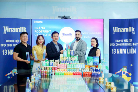 VINAMILK là thương hiệu sữa được chọn mua nhiều nhất Việt Nam