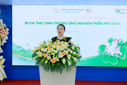 Tiếp nối hành trình mang lại hy vọng cho các gia đình hiếm muộn