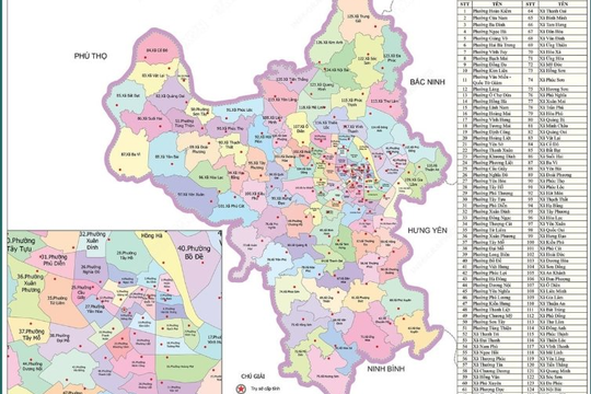 Hà Nội điều chỉnh dự toán ngân sách để phù hợp với mô hình hành chính mới