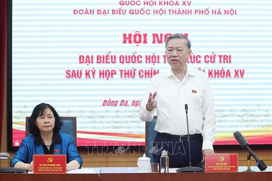 Tổng Bí thư Tô Lâm tiếp xúc cử tri Hà Nội sau Kỳ họp thứ 9, Quốc hội khóa XV