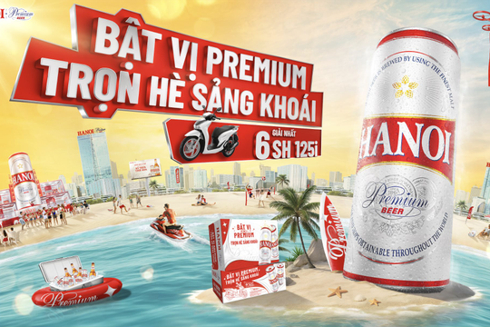 Bùng nổ mùa hè 2025 cùng Hanoi Premium với Chương trình “Bật Vị Premium - Trọn Hè Sảng Khoái" Bùng nổ mùa hè 2025 cùng Hanoi Premium với Chương trình “Bật Vị Premium - Trọn Hè Sảng Khoái"