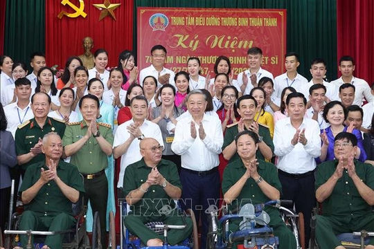 Tổng Bí thư Tô Lâm: Người có công là tài sản quý, là biểu tượng của ý chí, nghị lực Việt Nam