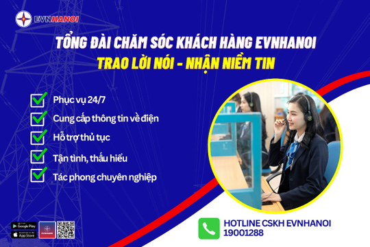 Cuộc gọi định danh của EVNHANOI giúp ngăn chặn tình trạng mạo danh lừa đảo  Cuộc gọi định danh của EVNHANOI giúp ngăn chặn tình trạng mạo danh lừa đảo