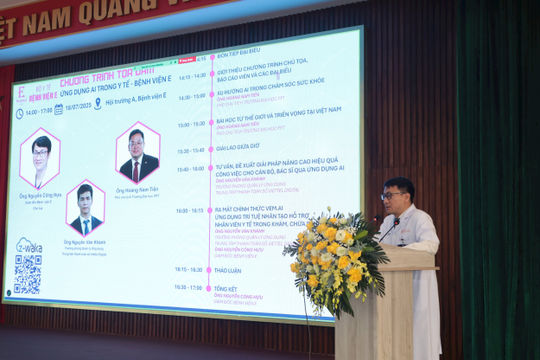 Bệnh viện E chính thức đưa AI vào công tác khám, chữa bệnh Bệnh viện E chính thức đưa AI vào công tác khám, chữa bệnh