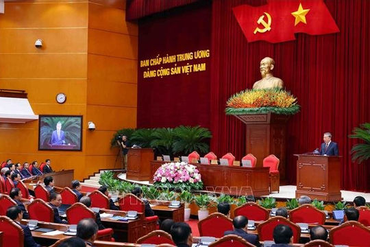 Bế mạc Hội nghị lần thứ 12 Ban Chấp hành Trung ương Đảng khóa XIII Bế mạc Hội nghị lần thứ 12 Ban Chấp hành Trung ương Đảng khóa XIII