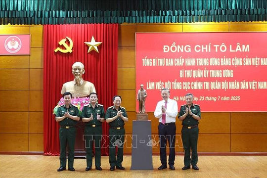 Tổng Bí thư Tô Lâm: Tăng cường các giải pháp xây dựng Quân đội vững mạnh  Tổng Bí thư Tô Lâm: Tăng cường các giải pháp xây dựng Quân đội vững mạnh